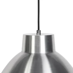 QAZQA Pendelleuchten|Wohnzimmerlampen*Industrielle Hängelampe Aluminium 38 cm dimmbar - Anteros