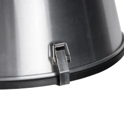 QAZQA Pendelleuchten|Wohnzimmerlampen*Industrielle Hängelampe Aluminium 38 cm dimmbar - Anteros