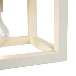 QAZQA Leuchten Ohne Schirm|Pendelleuchten*Industrielle Hängelampe Beige 4-Lichter - Cage Rack