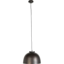 QAZQA Schlafzimmerlampen|Küchenlampen*Industrielle Hängelampe braun 40 cm - Hoodi