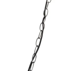 QAZQA Pendelleuchten|Wohnzimmerlampen*Industrielle Hängelampe dunkelgrau mit Holz 47 cm - Arthur