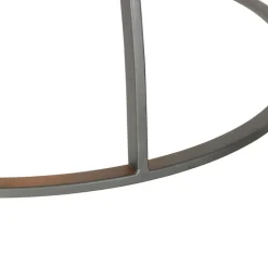 QAZQA Pendelleuchten|Wohnzimmerlampen*Industrielle Hängelampe dunkelgrau mit Holz 47 cm - Arthur