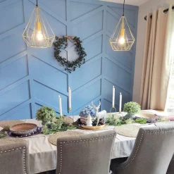 QAZQA Pendelleuchten|Wohnzimmerlampen*Industrielle Hängelampe Golddraht - Carcass