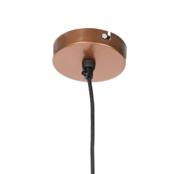 QAZQA Pendelleuchten|Wohnzimmerlampen*Industrielle Hängelampe Kupfer 49 cm - Finn