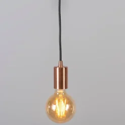 QAZQA Pendelleuchten|Wohnzimmerlampen*Industrielle Hängelampe Kupfer - Facil 1