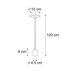 QAZQA Pendelleuchten|Wohnzimmerlampen*Industrielle Hängelampe Kupfer - Facil 1