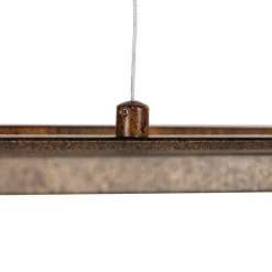 QAZQA Pendelleuchten|Wohnzimmerlampen*Industrielle Hängelampe rostbraun 4-Licht - Käfig