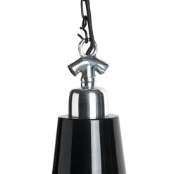 QAZQA Pendelleuchten|Wohnzimmerlampen*Industrielle Hängelampe schwarz - Warrior