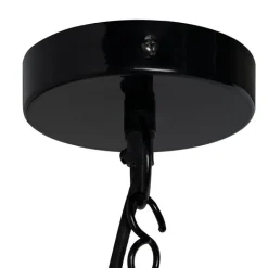 QAZQA Pendelleuchten|Wohnzimmerlampen*Industrielle Hängelampe schwarz - Warrior