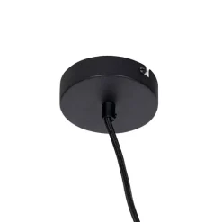 QAZQA Pendelleuchten|Wohnzimmerlampen*Industrielle Hängelampe schwarz mit Gestell 4-flammig GU10 - Cage Rack