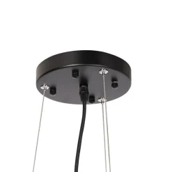 QAZQA Pendelleuchten|Esszimmerlampen*Industrielle Hängelampe schwarz 16-flammig verstellbar - Hobby Spinne