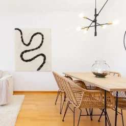 QAZQA Pendelleuchten|Wohnzimmerlampen*Industrielle Hängelampe Schwarz und Messing 78 cm 6 Lichter - Sydney