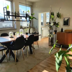 QAZQA Pendelleuchten|Wohnzimmerlampen*Industrielle Hängelampe schwarz mit Gestell 4-flammig - Cage Rack