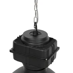 QAZQA Pendelleuchten|Wohnzimmerlampen*Industrielle Hängelampe schwarz 53,5 cm - Sicko