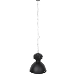 QAZQA Pendelleuchten|Wohnzimmerlampen*Industrielle Hängelampe schwarz 53,5 cm - Sicko