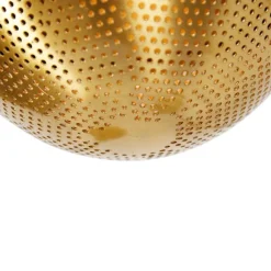 QAZQA Pendelleuchten|Wohnzimmerlampen*Industrielle Hängelampe schwarz mit Messing 5 Lichter - Haicha