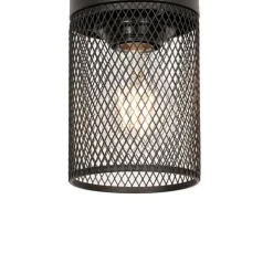 QAZQA Pendelleuchten|Wohnzimmerlampen*Industrielle Hängelampe schwarz - Jim