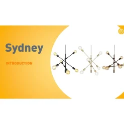 QAZQA Schlafzimmerlampen|Küchenlampen*Industrielle Hängelampe schwarz 6-flammig - Sydney