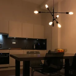 QAZQA Schlafzimmerlampen|Küchenlampen*Industrielle Hängelampe schwarz 6-flammig - Sydney