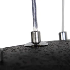 QAZQA Küchenlampen|Esszimmerlampen*Industrielle Hängelampe schwarz mit Gold 115 cm - Magna