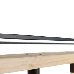 QAZQA Pendelleuchten|Wohnzimmerlampen*Industrielle Hängelampe schwarz mit Holz 4-Licht - Regal