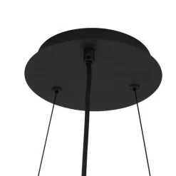 QAZQA Schlafzimmerlampen|Küchenlampen*Industrielle Hängelampe schwarz 9-flammig - Knight