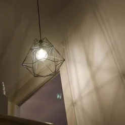 QAZQA Pendelleuchten|Wohnzimmerlampen*Industrielle Hängelampe schwarz - Framework Basic