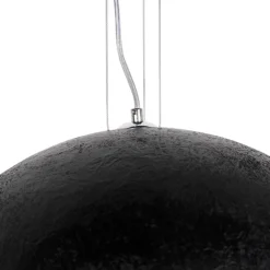 QAZQA Pendelleuchten|Wohnzimmerlampen*Industrielle Hängelampe schwarz mit Gold 50 cm - Magna