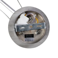 QAZQA Pendelleuchten|Wohnzimmerlampen*Industrielle Hängelampe schwarz mit Gold 50 cm - Magna