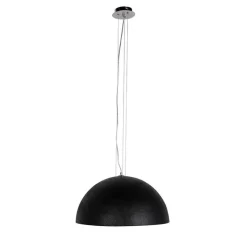 QAZQA Pendelleuchten|Wohnzimmerlampen*Industrielle Hängelampe schwarz mit Gold 50 cm - Magna