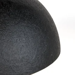 QAZQA Pendelleuchten|Wohnzimmerlampen*Industrielle Hängelampe schwarz mit Gold 50 cm - Magna