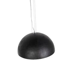 QAZQA Pendelleuchten|Wohnzimmerlampen*Industrielle Hängelampe schwarz mit Gold 50 cm - Magna