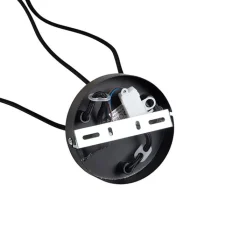 QAZQA Leuchten Ohne Schirm|Pendelleuchten*Industrielle Hängelampe schwarz 3-flammig - Cava