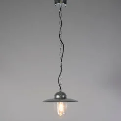 QAZQA Gartenbeleuchtung|Pendelleuchten Außen*Industrielle Hängelampe Zink IP44 - Munich