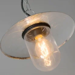 QAZQA Gartenbeleuchtung|Pendelleuchten Außen*Industrielle Hängelampe Zink IP44 - Munich