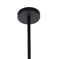 QAZQA Küchenlampen|Esszimmerlampen*Industrielle Hängeleuchte Schwarz 4-flammig - Laser