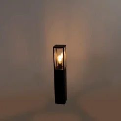 QAZQA Stehlampen Außen|Gartenbeleuchtung*Industrielle Outdoor-Stehleuchte schwarz 80 cm IP44 - Charlois