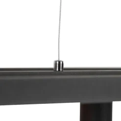 QAZQA Pendelleuchten|Wohnzimmerlampen*Industrielle Pendelleuchte schwarz 4 Lampen - Big Cage 2