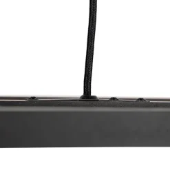 QAZQA Pendelleuchten|Wohnzimmerlampen*Industrielle Pendelleuchte schwarz 4 Lampen - Big Cage 2