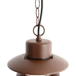 QAZQA Gartenbeleuchtung|Pendelleuchten Außen*Industrielle Pendelleuchte Rostbraun IP44 - Shell