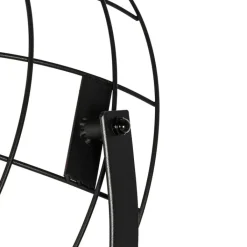 QAZQA Stehlampen|Wohnzimmerlampen*Industrielle Stativ-Stehleuchte schwarz 50 cm verstellbar - Hanze