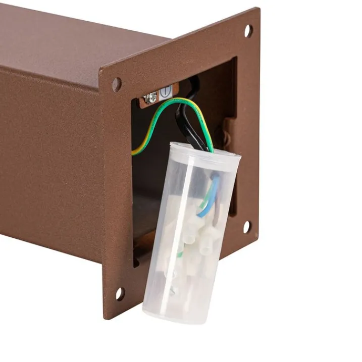 QAZQA Gartenbeleuchtung|Stehlampen Außen*Industrielle Steh-Außenleuchte 70 cm rostbraun IP44 - Dänemark