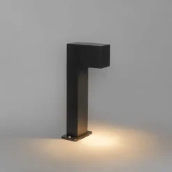 QAZQA Gartenbeleuchtung|Stehlampen Außen*Industrielle stehende Außenlampe schwarz 35 cm IP44 - Baleno