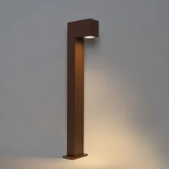 QAZQA Gartenbeleuchtung|Stehlampen Außen*Industrielle stehende Außenlampe rostbraun 65 cm IP44 - Baleno