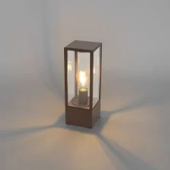 QAZQA Gartenbeleuchtung|Stehlampen Außen*Industrielle stehende Außenlampe rostbraun 40 cm IP44 - Charlois