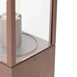 QAZQA Gartenbeleuchtung|Stehlampen Außen*Industrielle stehende Außenlampe rostbraun 40 cm IP44 - Charlois