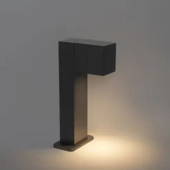 QAZQA Stehlampen Außen|Gartenbeleuchtung*Industrielle stehende Außenleuchte Anthrazit 30 cm IP44 - Baleno