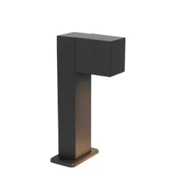 QAZQA Stehlampen Außen|Gartenbeleuchtung*Industrielle stehende Außenleuchte Anthrazit 30 cm IP44 - Baleno