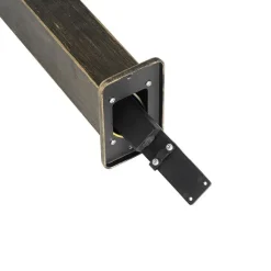 QAZQA Stehlampen Außen|Gartenbeleuchtung*Industrielle stehende Außenlampe Antikgold 35 cm IP44 - Baleno