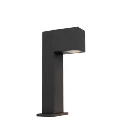 QAZQA Gartenbeleuchtung|Stehlampen Außen*Industrielle stehende Außenleuchte Anthrazit 30 cm IP44 - Baleno